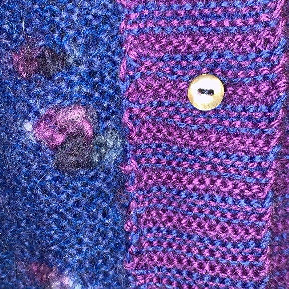 Vintage Handmade oversized reversible wool cardigan - Picture 5 of 10